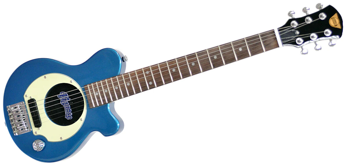 Pignose PGG-200 MBL METALLIC BLUE electric guitar with soft case F