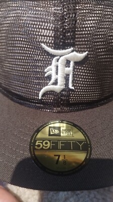 Fear of God x New Era 59Fifty Brown Mesh Fitted Hat Cap Size 7 1/8