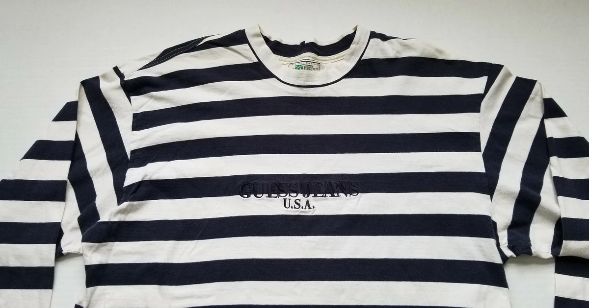 Guess jeans long store sleeve striped
