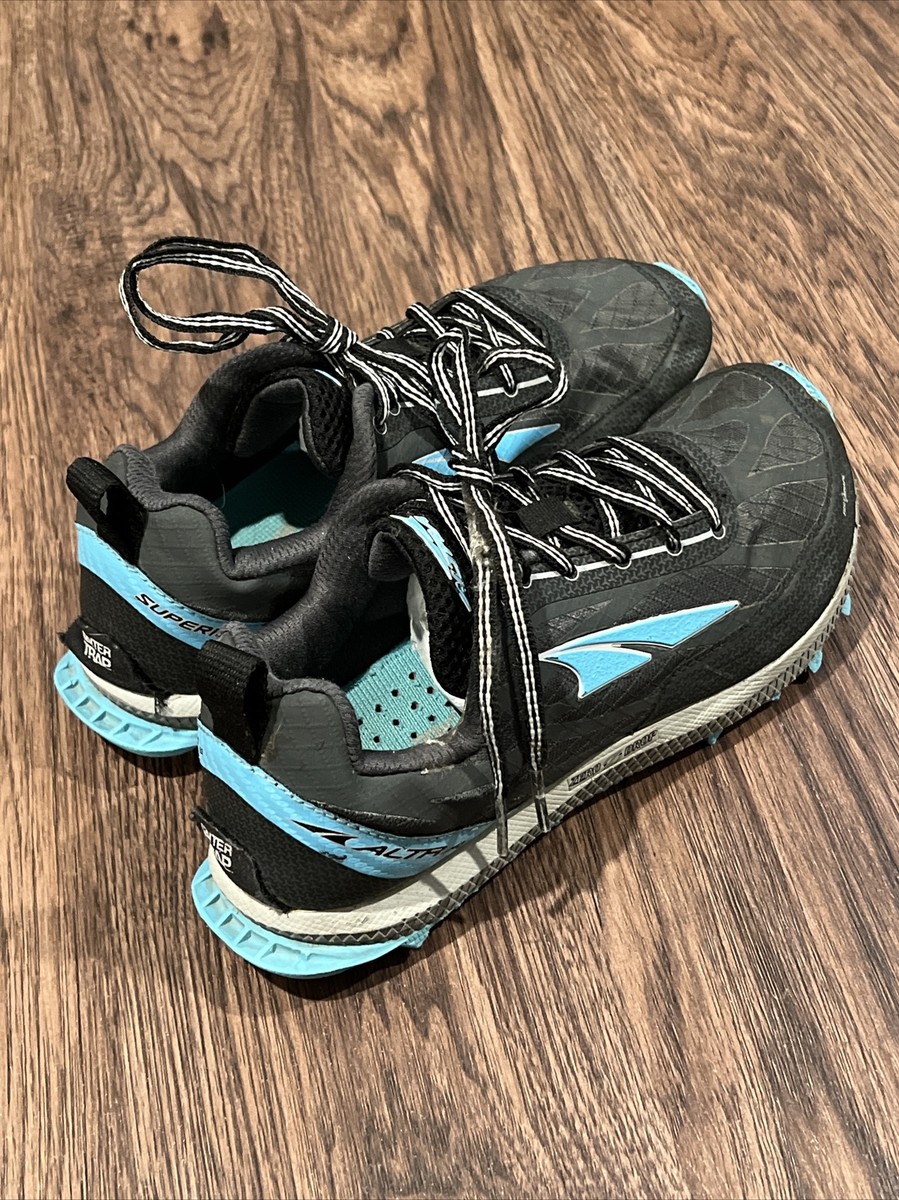 Altra Trail Running Shoes Foot Shape Blue Zero Drop Gaiter  display picture 3