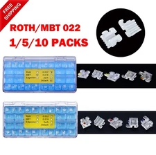 Dental Orthodontic Bracket Ceramic Clear Braces Sapphire Aesthetic Roth MBT 022