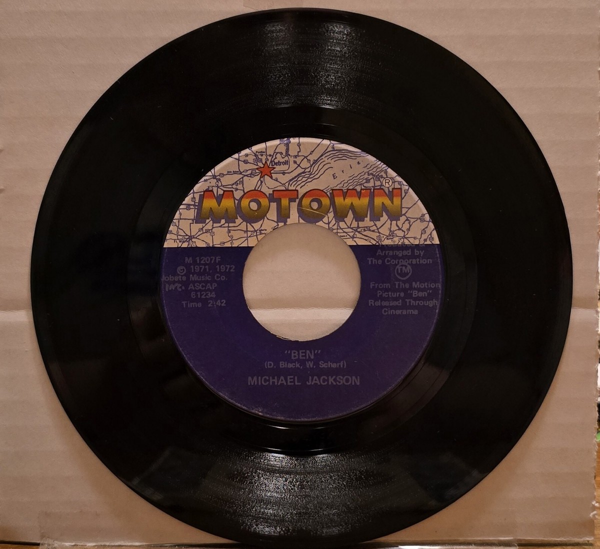 Michael Jackson - Ben/You Can Cry On My Shoulder - 45 RPM 7