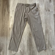 Uniqlo Women’s Tan Stretch Polyester Drawstring Pants Regular Large