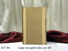 Large Cremation Urn Finished in Rose Gold