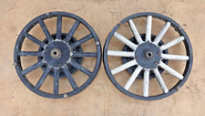 1926 1927 Model T Ford 21 Rear Wood Spoke Wheels Hubs Drums Original Pair