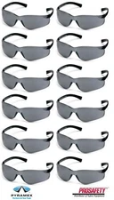 12 ZTEK S2520S SMOKE GRAY Lens Sunglasses Protective Safety Work Eyewear UV Z87+