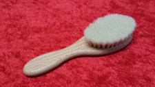 Baby-Haarbürste Ziegenhaar/Buchenholz klein Haarpflege Schmusebürste Staub 