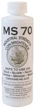 MS70 Strength Coin Brightener Solution Gold Silver Copper Brass Nickel 8 Oz