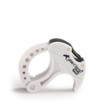 Cable Clamp  Pro Kabelklammer bis Ø 25 mm, klein, weiß, 5 Stück, Kabelbinder
