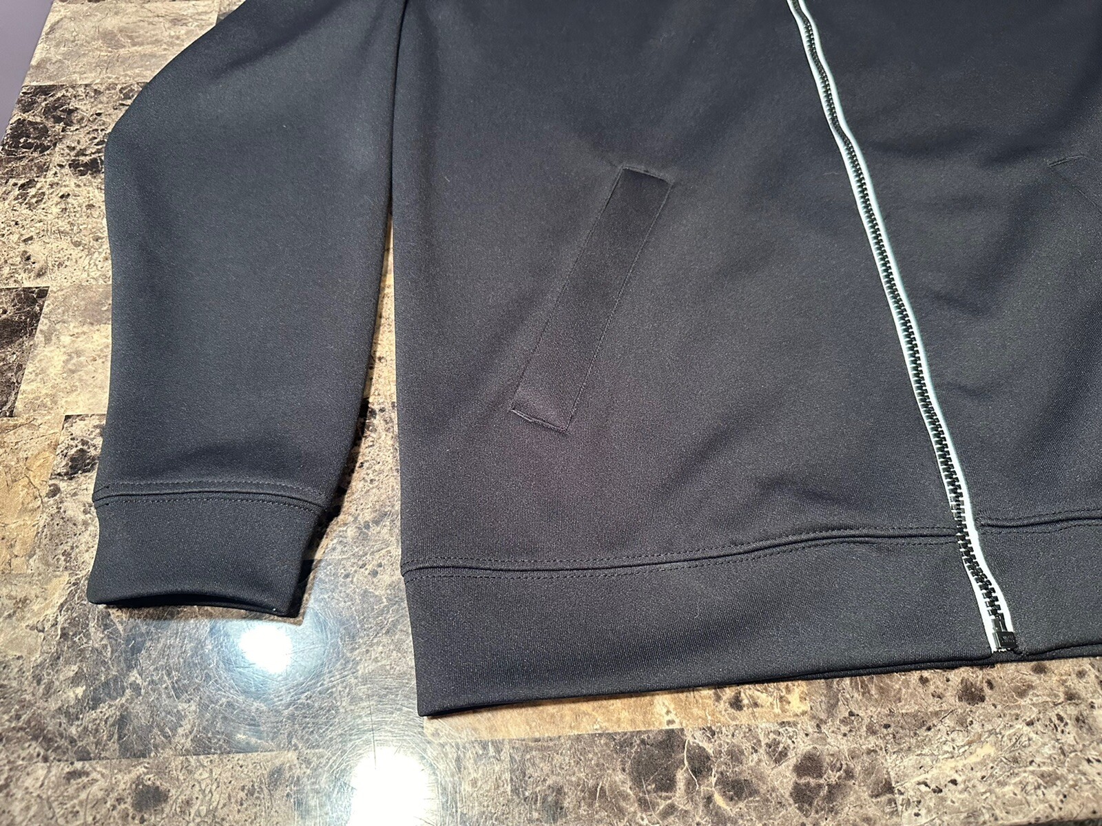 Pebble Beach Performance Black Zip up Jacket Size… - image 2