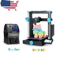 Sovol SV06 ACE 3D Printer 600mm/s Max Speed Fully Auto Leveling With Dry Box US