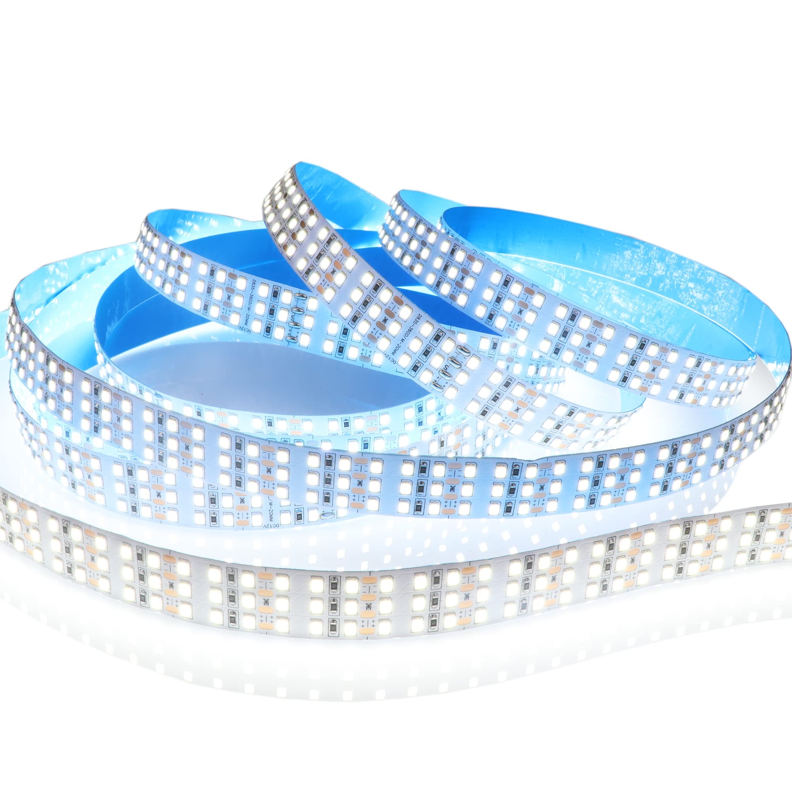 LEDENET 16.4ft SMD 2835 LED Strip Lights 12V 1800 LEDs Triple Row Daylight Wh...