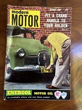 MODERN MOTOR Magazine August 1957 FX Holden 356 Porsche Carrera Chrysler Royal