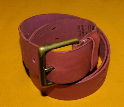 WOMEN'S OLD NAVY RIDISH BROWN PERFORATED LEATHER BELT SIZE M - 34/85cm..