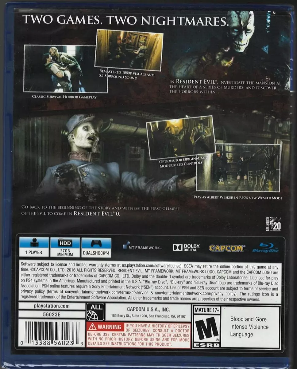 Resident Evil Origins Collection - PlayStation 4 