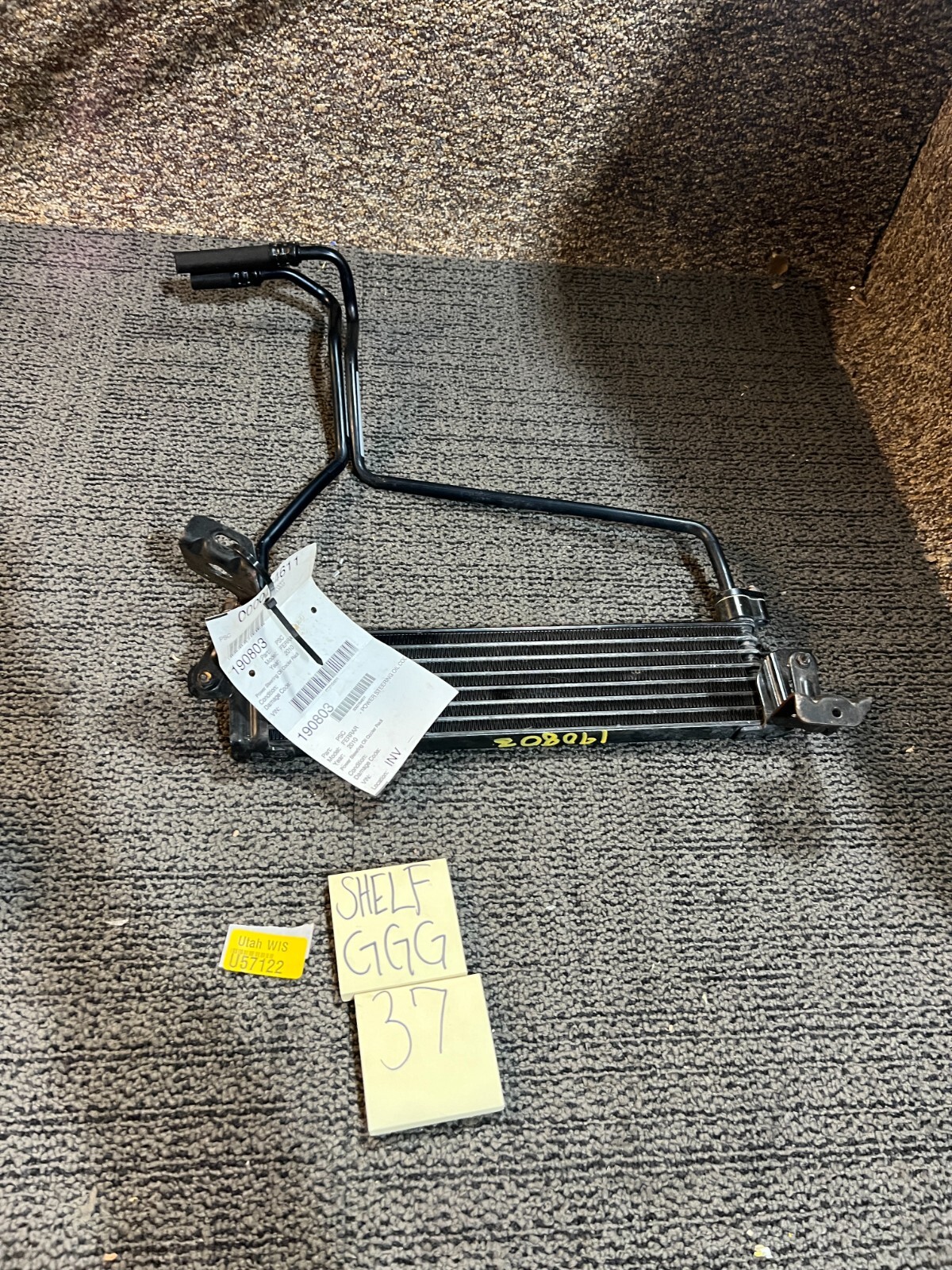 190803 POWER STEERING OIL COOLER 190803 FOR 2010 FERRARI Gray