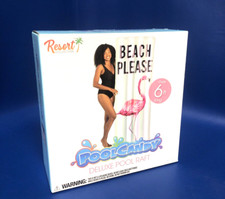NEW PoolCandy Resort Collection "Beach Please" Deluxe Pool Raft - Over 6" Long