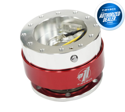 Nrg Steering Wheel Quick Release Ball Lock Gen 1.0 Srk-100Rd Red Silver New