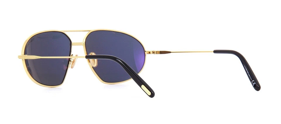 Tom Ford BRADFORD FT 0771 金色/蓝色 灰色 (30A) 太阳镜  — 第 4/4 张图片