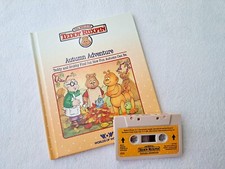 1986 TEDDY RUXPIN Autumn Adventure Worlds of Wonder book and tape Clean