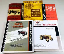 Ford NAA 1953-1959 Tractor Service Parts Operators Manual Shop Repair Set Owner