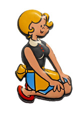 FIGURINA PLASTECO MILANO FORMAGGINO MIO OMAGGIO FERRERO LALLA OPERA MUNDI