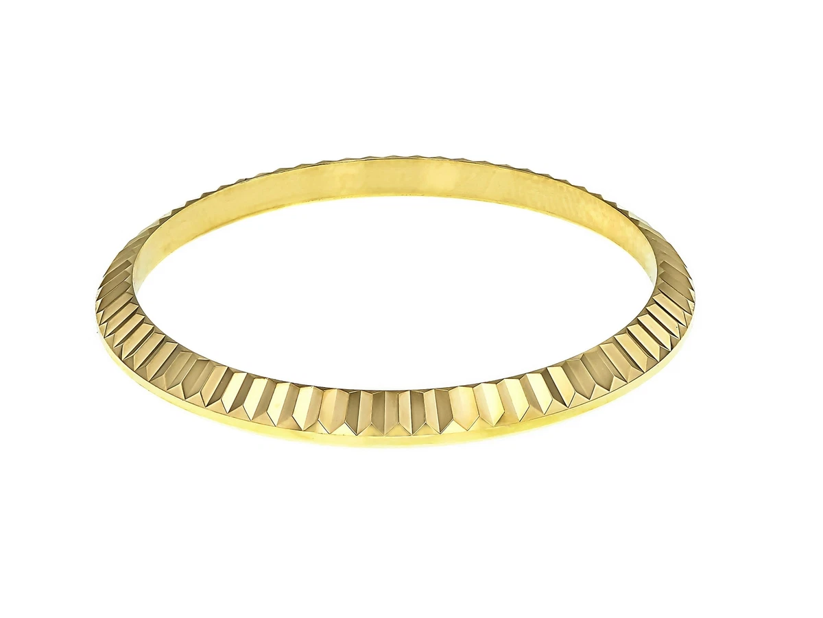 FLUTED BEZEL FOR 36MM ROLEX DATEJUST 16013 16018 16233 16234 16203 GOLD T/QLTY | eBay