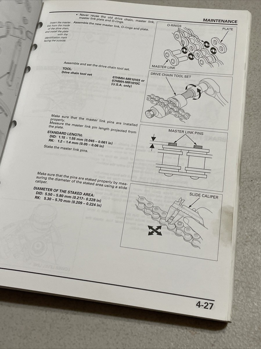 2007 Honda CBR600RR OEM Factory Service Manual #61MFJ00 | eBay