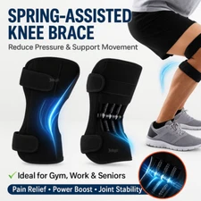 Hinged Knee Brace Compression Sleeve Joint Support Open Patella Stabilizer Wrap