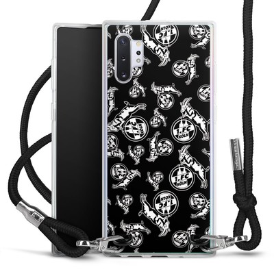 DeinDesign Handykette Samsung Galaxy Note 10 Plus Black and Grey Pattern 1.FC