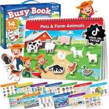 Montessori Busy Book for Toddlers 3-5 Preschool Learning Activity Book