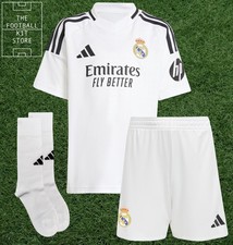 Real Madrid Home Kit Kids - Official adidas Football Shirt/Shorts/Socks - Youth
