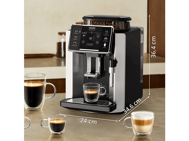 Cafetera superautomática - Krups Sensation C90 EA910E10, 1450 W, 15 bar, 1.7 L, - Imagen 2 de 4