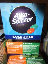 Alka-Seltzer Plus Power Max Cold and Flu Medicine, Day+Night, - Maximum Strength