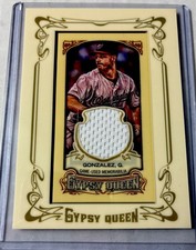 2014 Topps Gypsy Queen Gio Gonzalez Relic Mini Framed