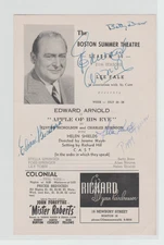 EDWARD ARNOLD  SIGNED PLAYBILL PAGE  FILMS JOHNNY EAGER MAN ABOUT TOWN KISMET