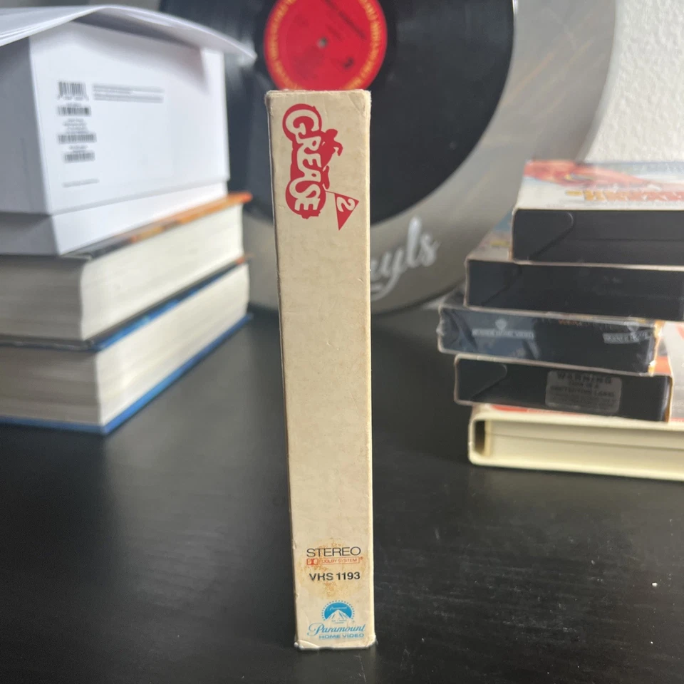 GREASE 2 didi conn / eddie deezen / lucinda dickey VHS VIDEOTAPE first gatefold - Image 2 of 4