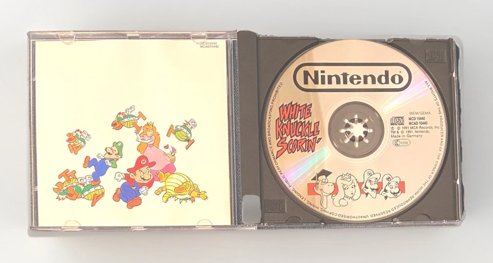 Vintage Nintendo White Knuckle Scorin' by Various Artists CD 1991 MCA Neuwertig - Bild 3 von 4