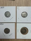 4x Barber Silver Dimes 1903 1908-D 1911 1916 – 90% Silver – $0.40 FV – Lot
