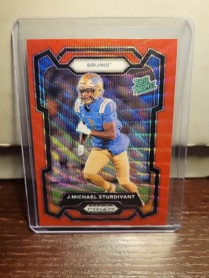 J.Michael Sturdivant Red Wave Rated Prospect 2024 Prizm Draft Picks UCLA RC