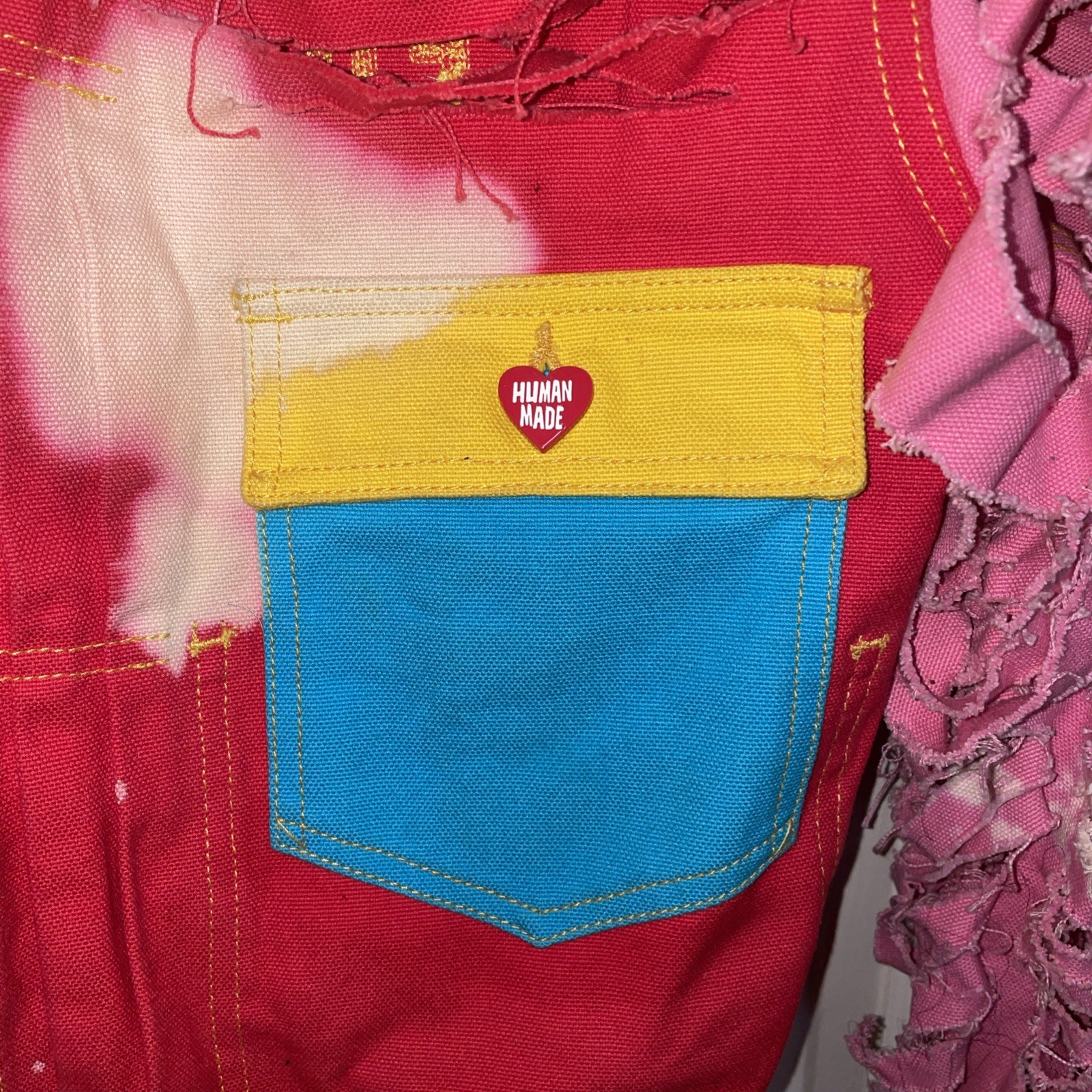 HUMAN MADE CRAZY PATCHWORK Embroidered DENIM JACK… - image 2