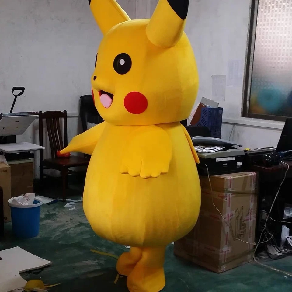 Hot pikachu Mascot Adult Costume for Birthday Halloween Events Parties Dress - Image 3 of 4