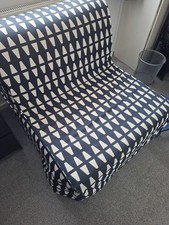 IKEA - Lycksele LÖVÅS chair-bed, Grindtorp Multicolour, Width: 80 cm