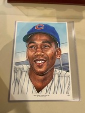 2019 Topps Living Set fine art prints Ernie Banks number 16 of 95