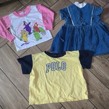 Vintage Youth Baby Clothes 35 Lot Bundle Disney Spider Man Barbie Teletubbie