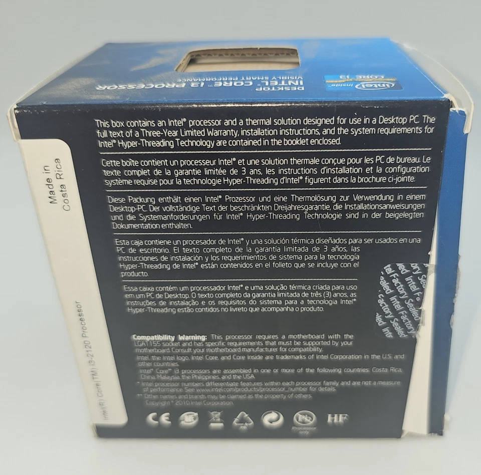 Intel Core Processor Dual-Core i3-2120 3.3 GHz 3 MB Cache LGA 1155 BX80623I3212 - Image 4 of 4