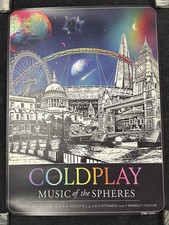 Coldplay SOLD OUT 1st Edition London Music of the Spheres Tour Poster 2981/4200