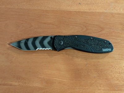 Kershaw Blur Linerlock A/O Tiger Stripe Tanto 1670TTSST