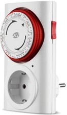 REV Ritter mechanische Wochenzeitschaltuhr Premium, weiß/rot