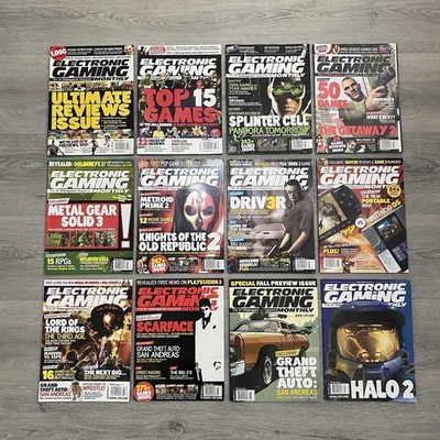 Electronic Gaming Monthly Magazine 2004 Complete Set EGM Bulk Lot + Free Postage
